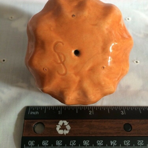 Mango Tree Studios Ceramic 3” Pumpkin Fall Décor Accent piece Atisian Made OOAK - Picture 6 of 7